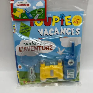 livre d’activité Magazine  Toupie spécial Vacance avec son Kit d’aventurier Neuf !