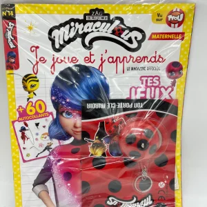 Livre d’activité magazines Disney Miraculous avec son porte clefs Je joue J'apprends spécial Maternelle Neuf