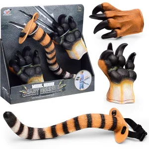 🐯 Kit de Déguisement "Beast Dress Up" – Griffes & Queue de Tigre