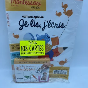 Magazine livre d’activité je fais seul  Hors série Montessori 3à 6 ans avec ces 108 cartes j’écris je lis Neuf !