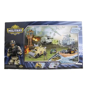 Coffret Voiture Militaire Miniature & Soldats Jouet