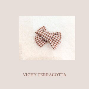 Maxi noeud noué vichy terracotta