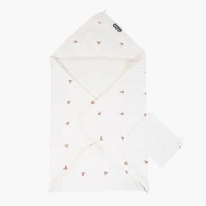 Liste de Naissance Dupuis I Cape de Bain + Gant Hearts