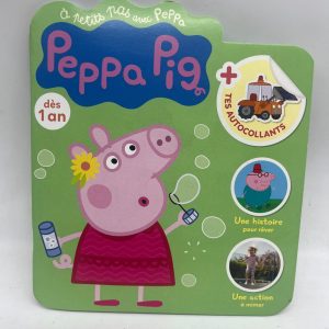 Livre d’activités Magazine À petit pas avec Peppa pig dès 1 ans avec gommettes jeux histoire Neuf thème printemps