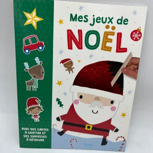 Livre d’activités de Noël Mes Jeux de Noël avec jeux à gratter et surprise à détacher Neuf