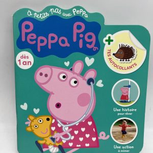 Livre d’activités Magazine À petit pas avec Peppa pig dès 1 ans avec gommettes jeux histoire Neuf thème Docteur