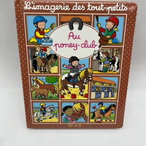 livre Imagerie des touts petits Éditions Fleurus Thème Au poney club chevaux Neuf jamais ouvert