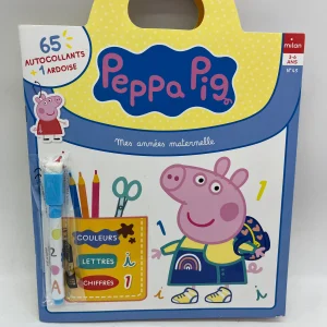Livre d’activités Magazine Je Joue j’apprends Peppa pig Mon année de maternelle 80 gommettes couleur lettre chiffres numéro 43 Neuf