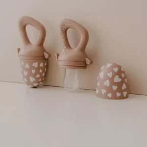 Tétine grignoteuse pour bébé - Coloris Fall in Love taupe rose Zakuw