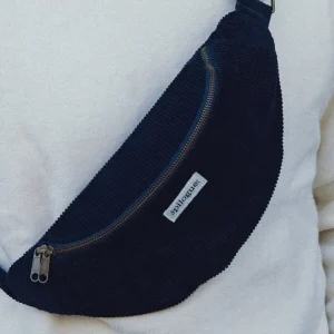 Sac banane velours côtelé - Navy