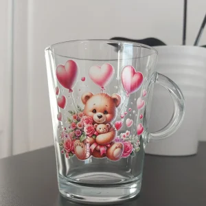 Tasse personnalisée – Nounours & amour (édition Saint-Valentin)