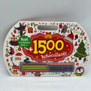 Valisette livre d’activités Spécial Noël avec ces crayons de couleurs et 1500 autocollants neuf