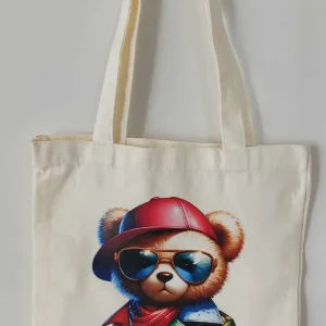 Sac tote bag ourson – “Stylé en toute saison”