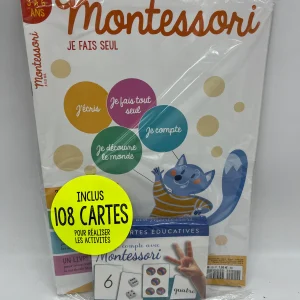 Magazine livre d’activité je fais seul  Hors série Montessori 3à 6 ans avec ces 108 cartes j’apprends à’compter je compte Neuf !