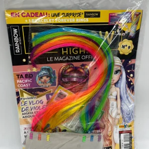 livre d’activité Magazine rainbow High magazine officiel avec ses mèches de couleurs Neuf !