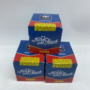 Lot de 3 boites Displays scellé Stickers Autocollant panini Fiers d'être bleus