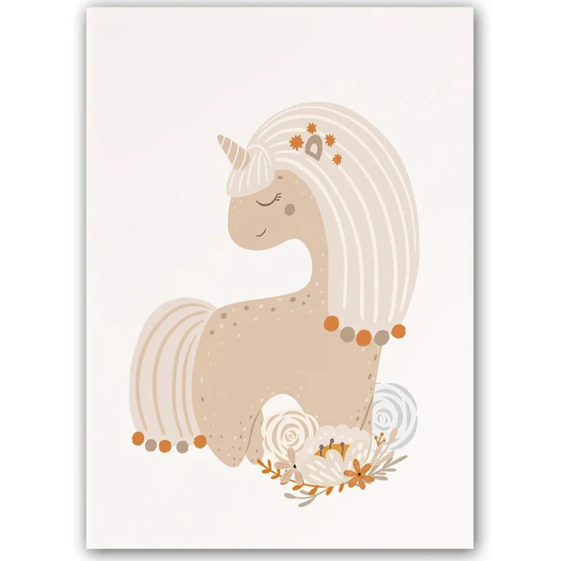 Affiches animaux pour enfants beige – Image 8