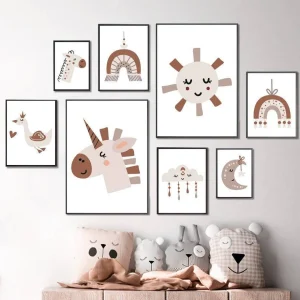 Affiches féerie pastel