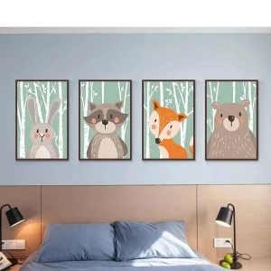 Affiche animaux scandinaves