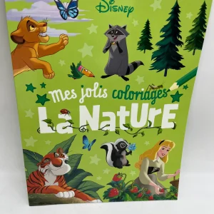 Magazine livre d’activité Disney Mes jolis coloriages thème La Nature activité Neuf