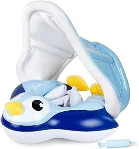 Bouée Bébé Pingouin Avec Pare-Soleil – Image 2
