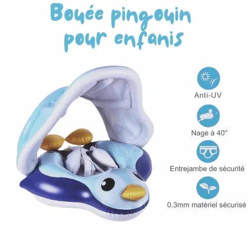 Bouée Bébé Pingouin Avec Pare-Soleil – Image 3