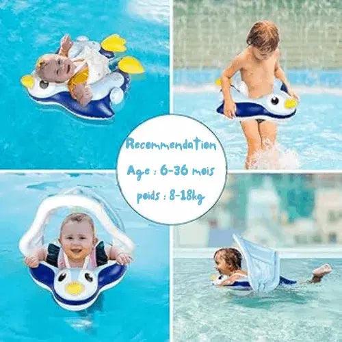 Bouée Bébé Pingouin Avec Pare-Soleil – Image 5