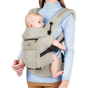 Deryan Porte-bébé ergonomique - Porte-bébé ventral 4 en 1 - Crème