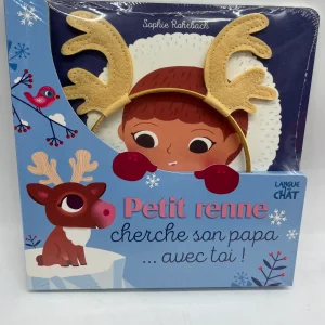 Livre de Noël Petit Renne Cherche son papa  Neuf