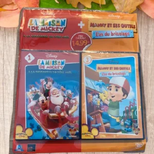 Lot de 2 DVD la maison de mickey et manny et ses outils Neuf sous blister .