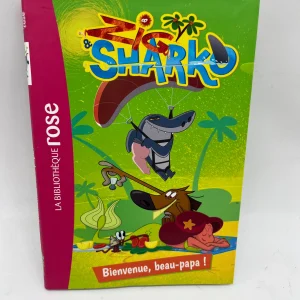 Livre histoire Ma bibliothèque rose Mes lectures Zik et Sharko bienvenue Beau papa Neuf