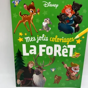 Magazine livre d’activité Disney Mes jolis coloriages thème La Forêt activité Neuf