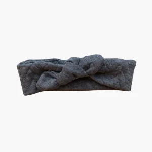 Bandeau Effet Tricot Gris Chiné