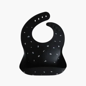 Bavoir Silicone Black Numbers