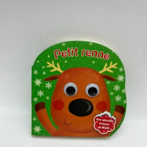 Livre histoire Petit renne spécial Hiver entièrement cartonné et les yeux qui bougent Neuf dès 1 ans