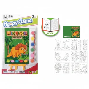 Livre de Coloriage et Peinture "Wild Dinos"