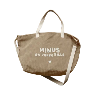 Sac XL velours beige - Minus