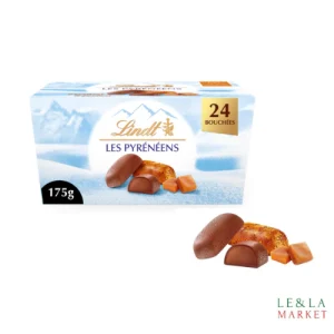 Bouchées de chocolat au lait, extra-fin, fourrées : intérieur rafraîchissant lacté au caramel Lindt 175g