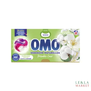 Lessive en capsules 3en1 Jasmin et Fleur de Coton  OMO 29 lavages