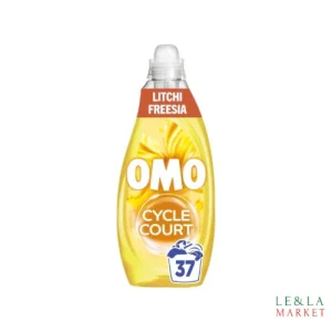 Lessive liquide parfumé plaisir tropical freesia litchi OMO 37 lavages