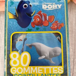 Paquet de 80 gommettes scintillantes Disney Le monde de Dory  !