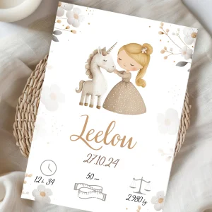 Affiche personnalisée au pays des merveilles