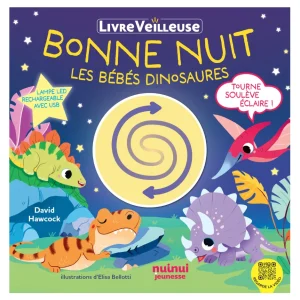 Bonne nuit les bébés dinosaures - Livre veilleuse