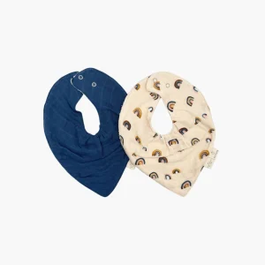 Set de 2 Bavoirs Bandana Rainbow