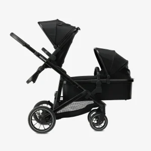 Deryan Evy V2 Pram 2in1 - Duo Pram - Extensible avec nacelle et siège - Noir