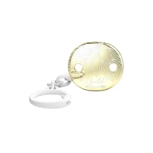 Attache-sucette Bijou Suavinex – Élégance Gold Gris