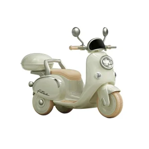 Moto Électrique Vintage avec Musique et Lumières