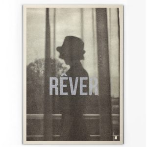 Affiche Sérigraphiée Rêver- Carte Kencre - 3 Formats