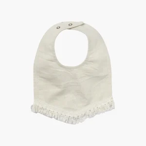 Bavoir Bandana Lily White