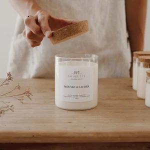 Bougie Artisanale Parfumée Mousse & Lichen - Saugette